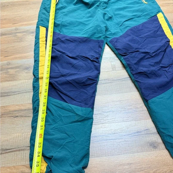 American Eagle Jogger size L Navy Track Pants with Yellow Accents - Picture 3 of 7